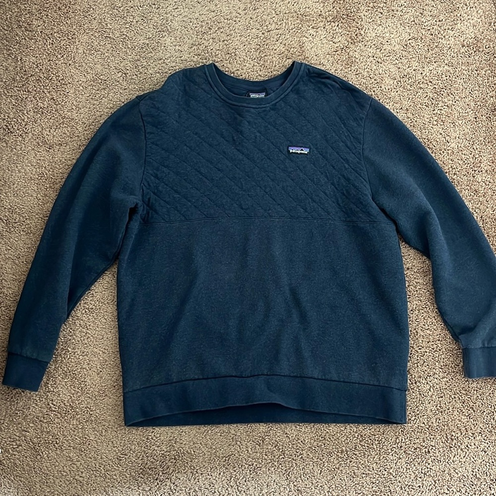 Patagonia Men’s Organic Cotton Quilt Crewneck Sweatshirt